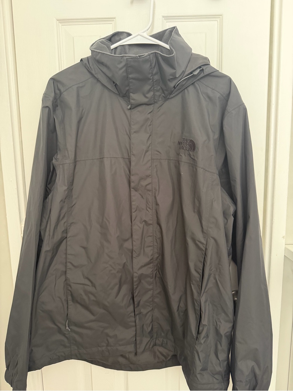 The North Face Men's Hooded Rain Jacket - Charcoal Gray